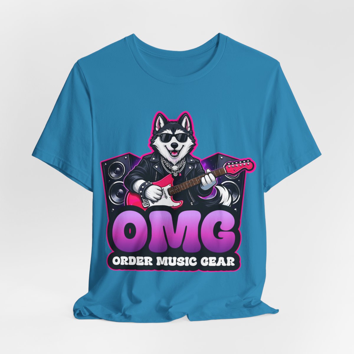 OrderMusicGear OMG Husky Logo - Aqua / 2XL