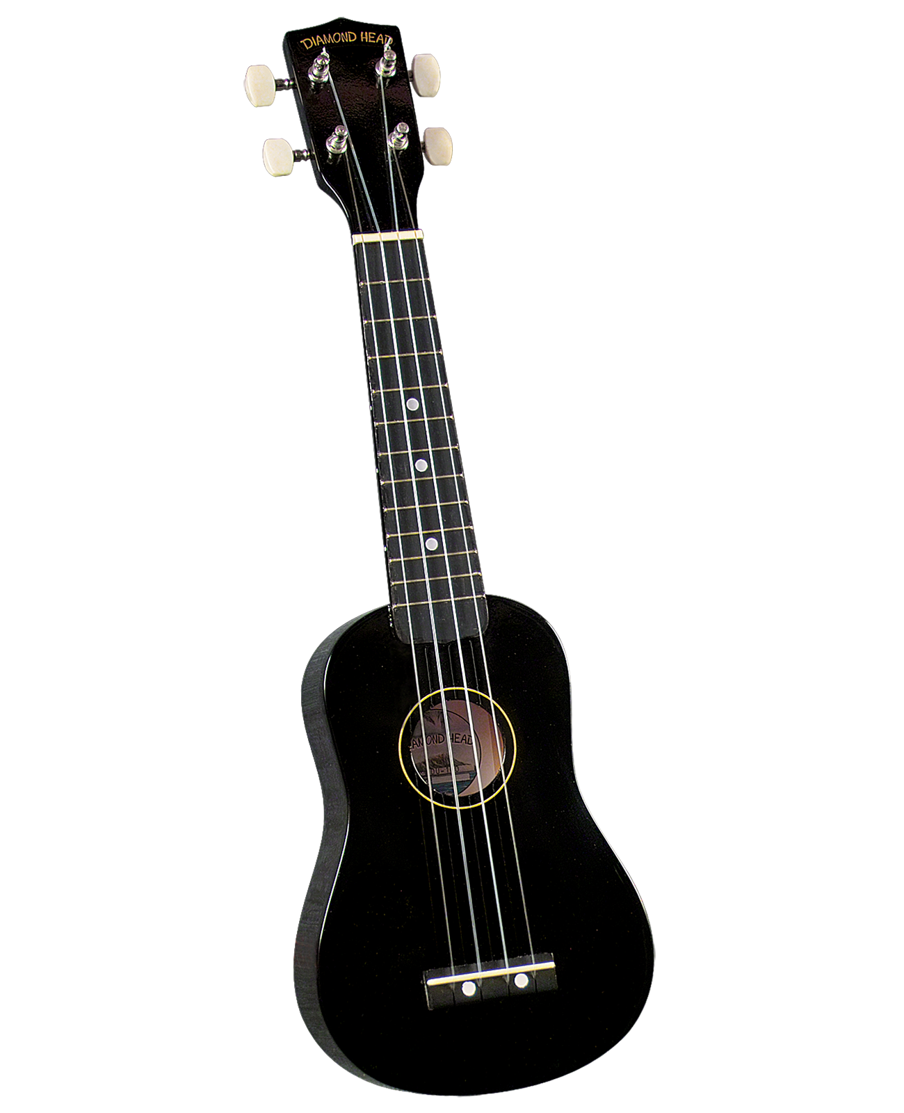 Diamond Head Diamond Head DU-100 Rainbow Soprano Ukulele - Black