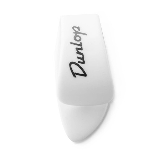 Dunlop Dunlop 9001R Thumbpicks White Plastic Small Size. (12 Pack)