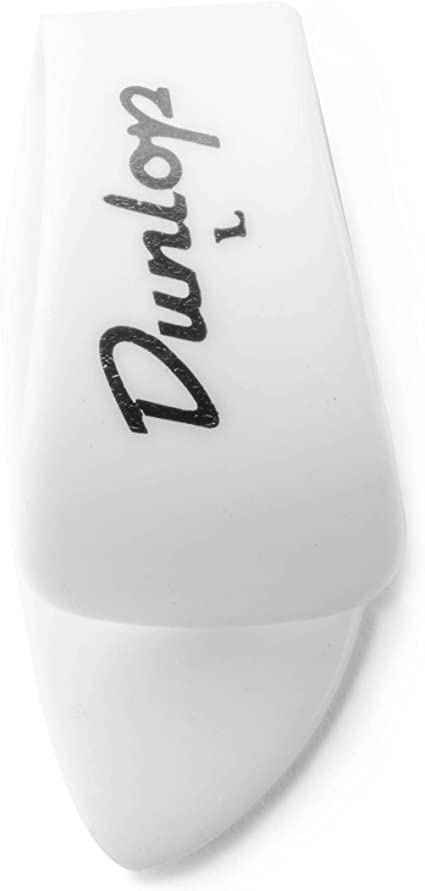 Dunlop Dunlop 9003R Thumbpicks White Plastic. Large (12 Pack)