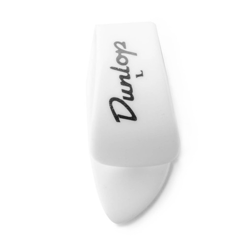 Dunlop Dunlop 9013R Left Hand Thumbpicks White Plastic. Large (12 Pack)