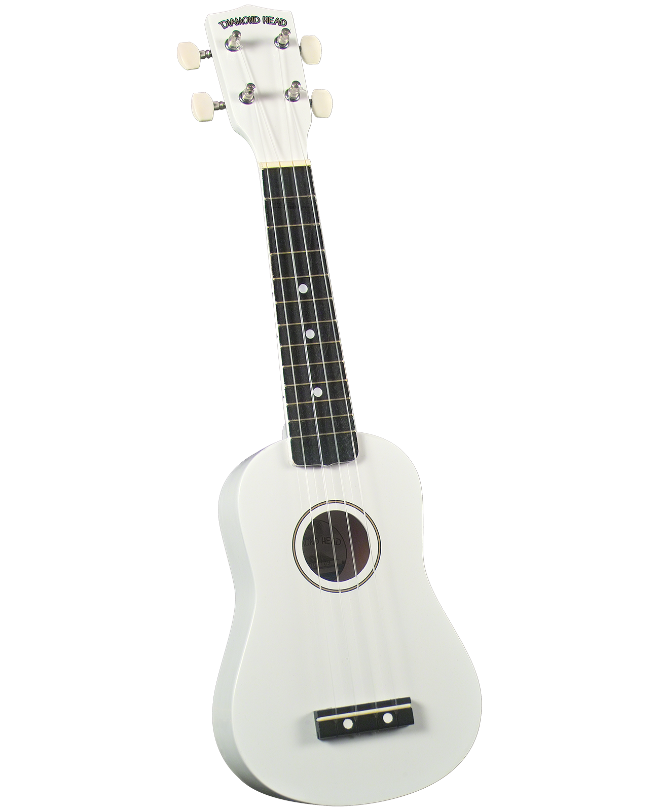 Diamond Head Diamond Head DU-109 Rainbow Soprano Ukulele - White