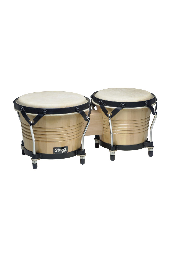 Stagg Stagg BW-200 Latin Wood Bongos - 7.5" X 6.5" - Natural