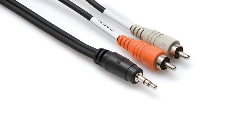Hosa Hosa CMR-206 Stereo Interconnect 3.5mm TRS to Dual RCA. 6'