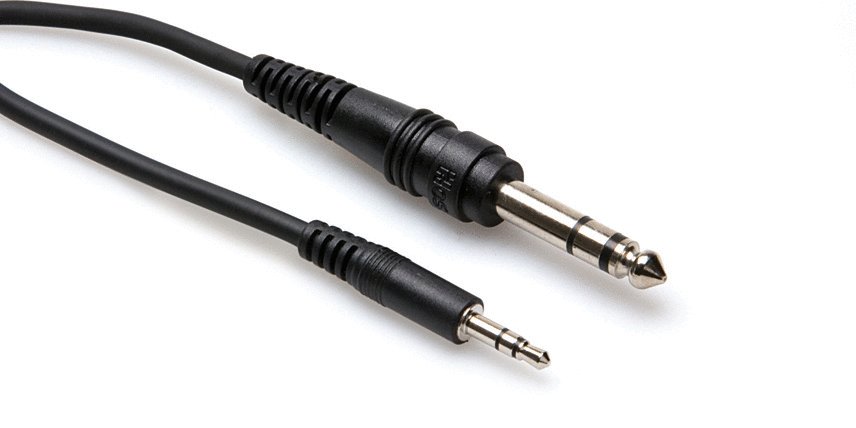 Hosa Hosa CMS-105 Stereo Interconnect 3.5mm TRS to 1/14" TRS. 5'