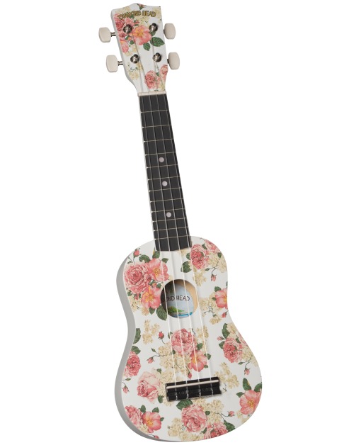 Diamond Head Diamond Head DU-134 Vintage Soprano Ukulele � White Floral
