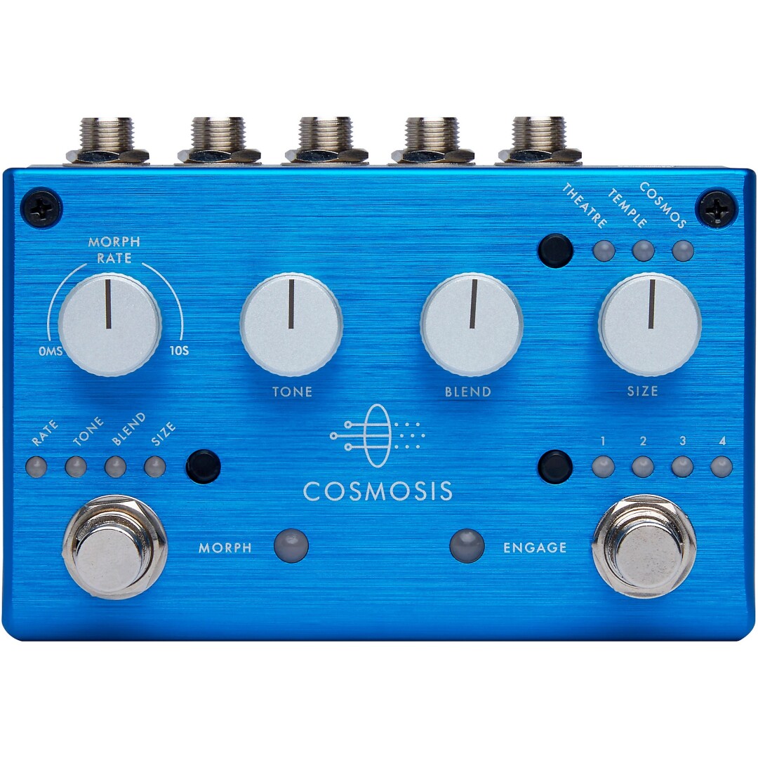 Pigtronix Pigtronix Cosmosis Stereo Morphing Reverb Guitar Effects Pedal Blue