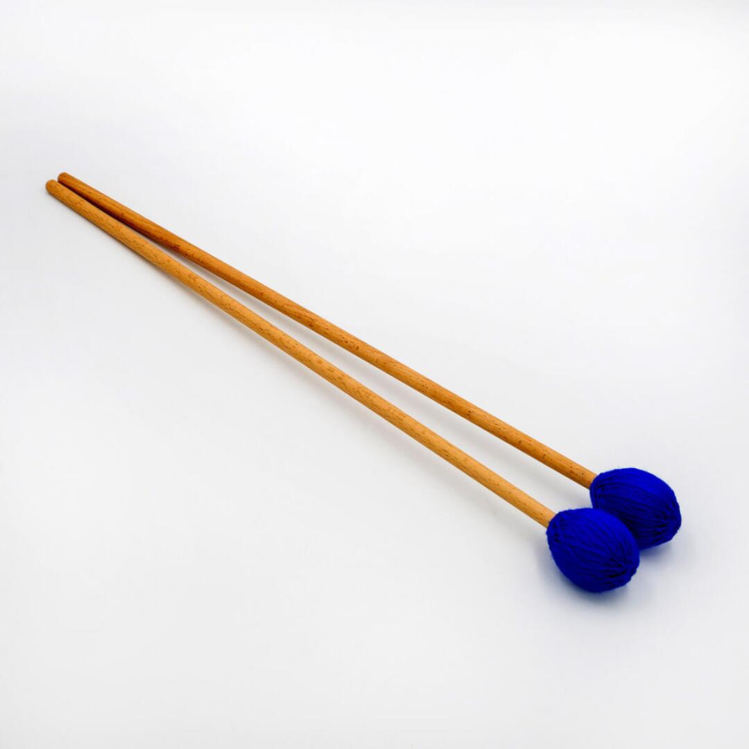 Cardinal Percussion Marimba Medium Blue Yarn Mallet Pair Medium