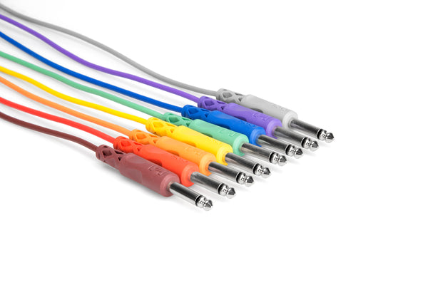 Hosa Hosa CPP-890 Unbalanced Patch Cables, 1/4 in TS to Same, 3 ft
