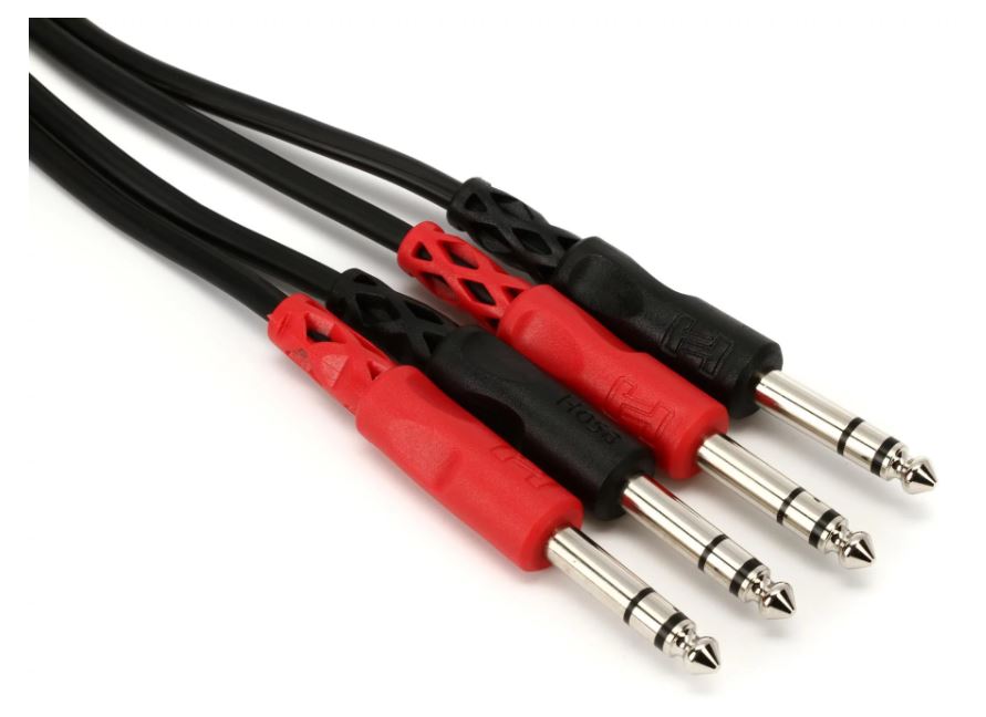Hosa Hosa CSS-202 Stereo Interconnect Dual 1/4-inch TRS Male to Dual 1/4-in
