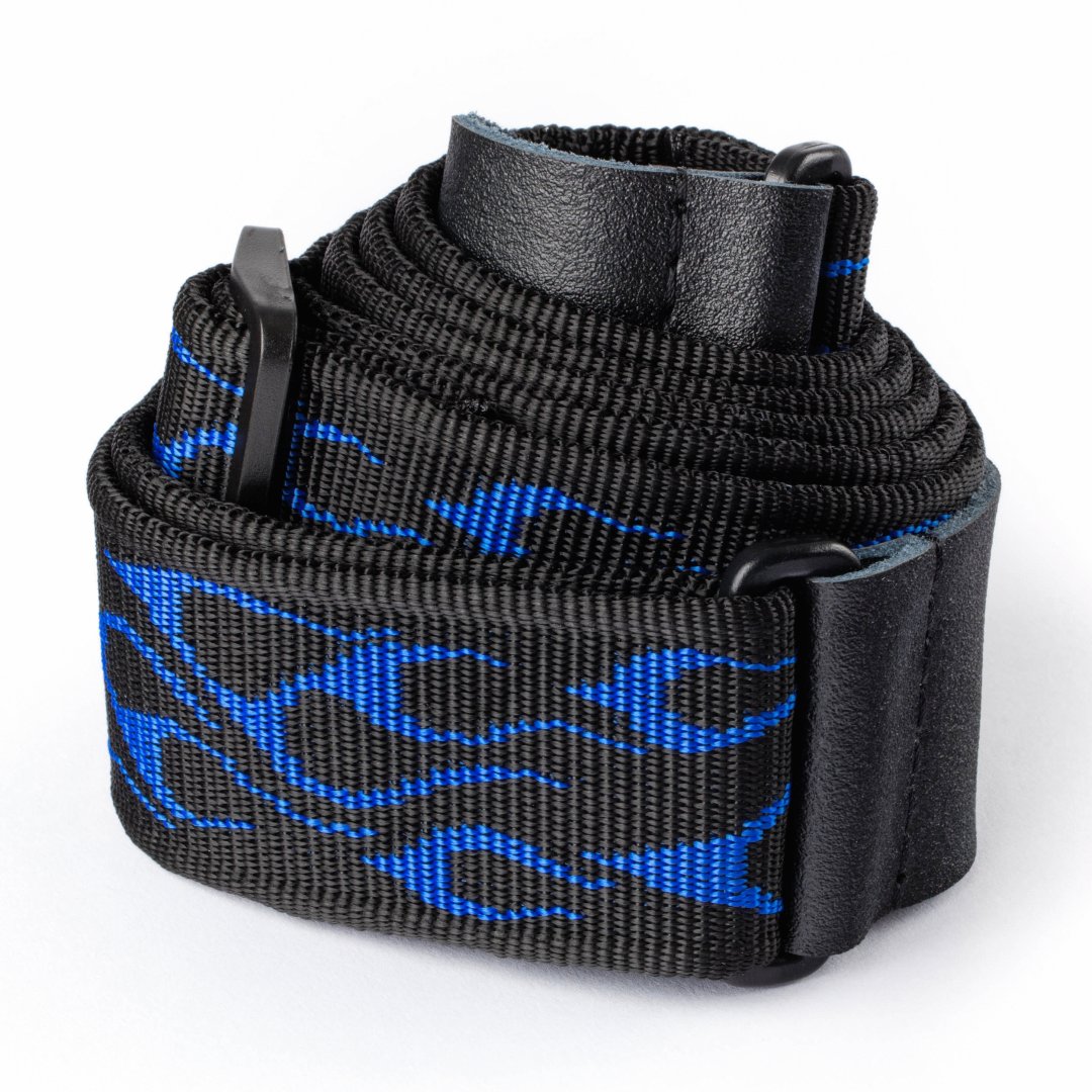 Dunlop Dunlop D38-11BL Classic Strap Flambe Blue Guitar Strap