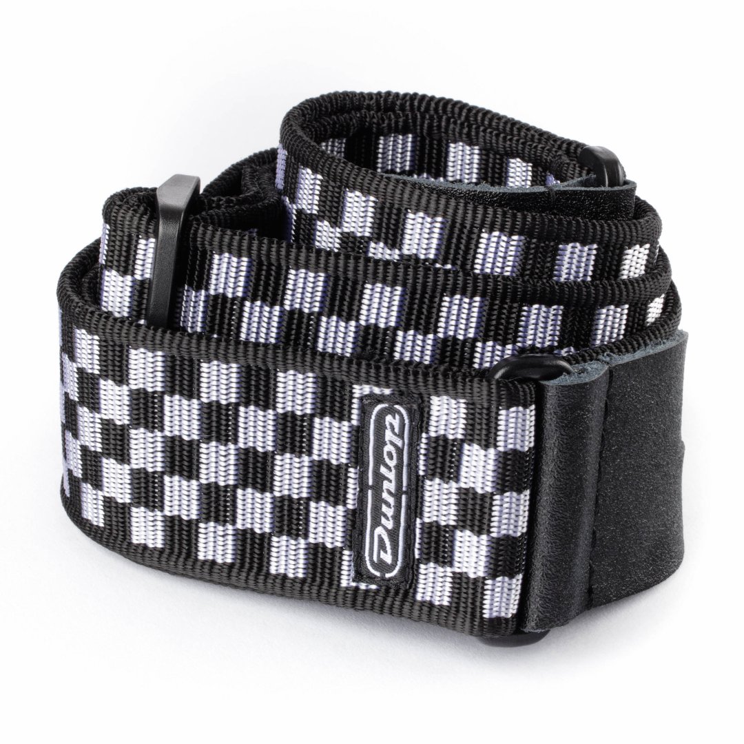 Dunlop Dunlop D3831BK Black And White Checkered Guitar Strap