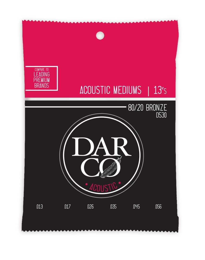Martin Martin D530 Darco Acoustic 80/20 Bronze Medium Guita Strings. 13-56