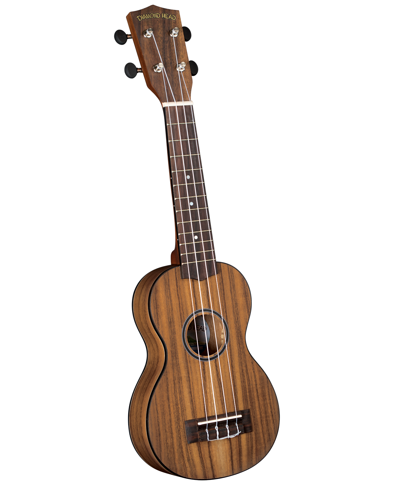 Diamond Head Diamond Head DU-350 Flamed Acacia Soprano Ukulele Outfit