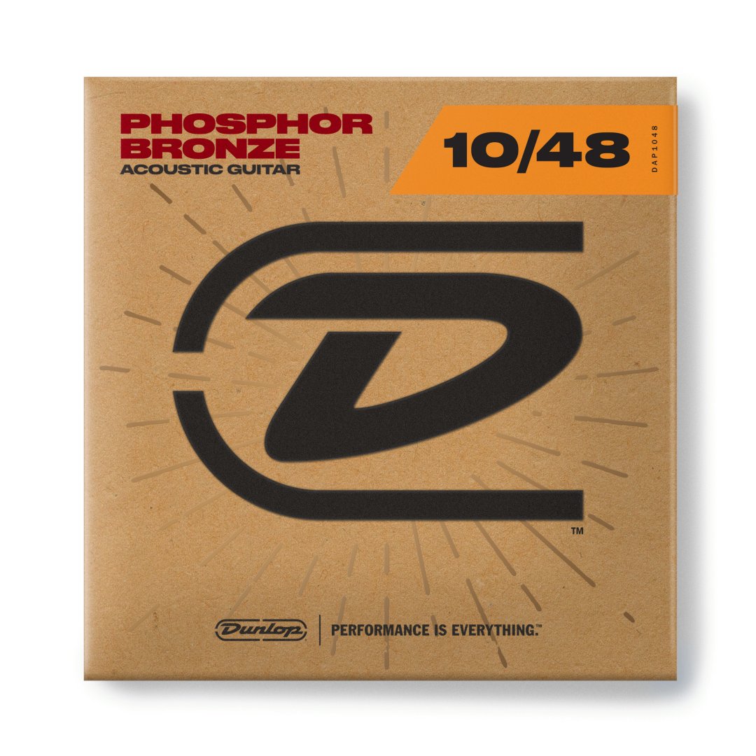 Dunlop Dunlop DAP1048 Phosphor Bronze Acoustic Guitar Strings. 10-48