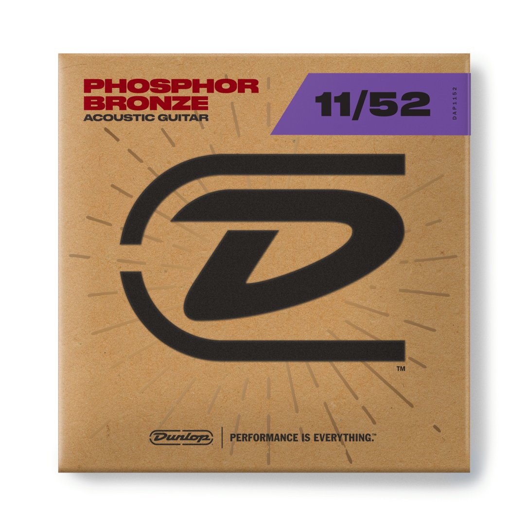 Dunlop Dunlop DAP1142 Phosphor Bronze Acoustic Guitar Strings. 11-52