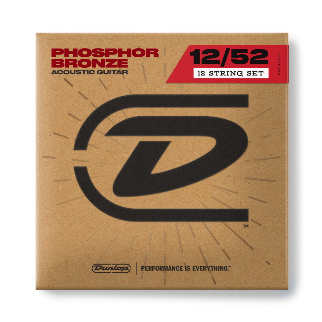Dunlop Dunlop DAP1252J Phosphor Bronze Acoustic Guitar Strings ((12 String)).