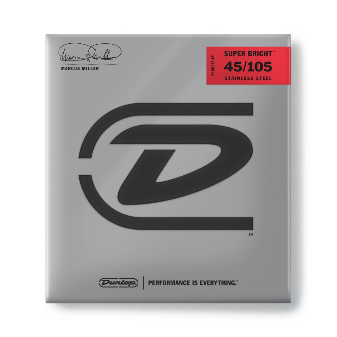 Dunlop Dunlop DBMMS45105 Marcus Miller Super Bright Stainless Steel Bass Stri