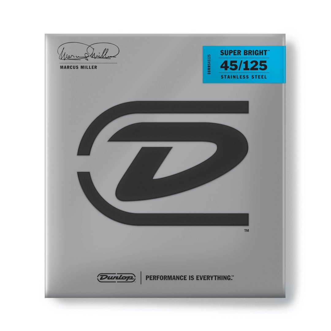 Dunlop Dunlop DBMMS45125 Marcus Miller Super Bright Stainless Steel Bass Stri