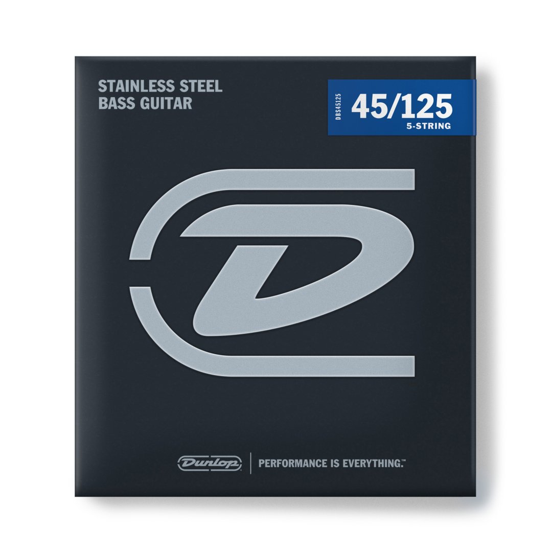 Dunlop Dunlop DBS45125 Stainless Steel Bass Strings (5 String). 45-125