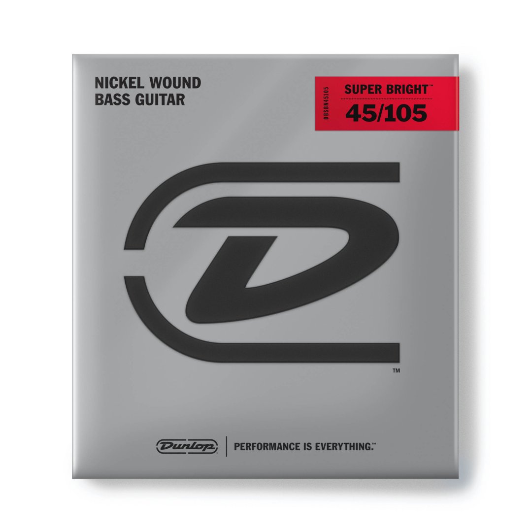 Dunlop Dunlop DBSBN45105 Super Bright Nickel Wound Bass Strings. 45-105