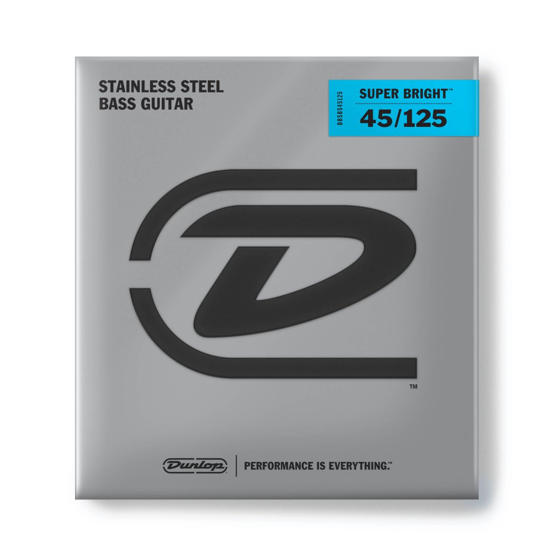 Dunlop Dunlop DBSBS45125 Super Bright Stainless Steel Bass Strings (5 String)