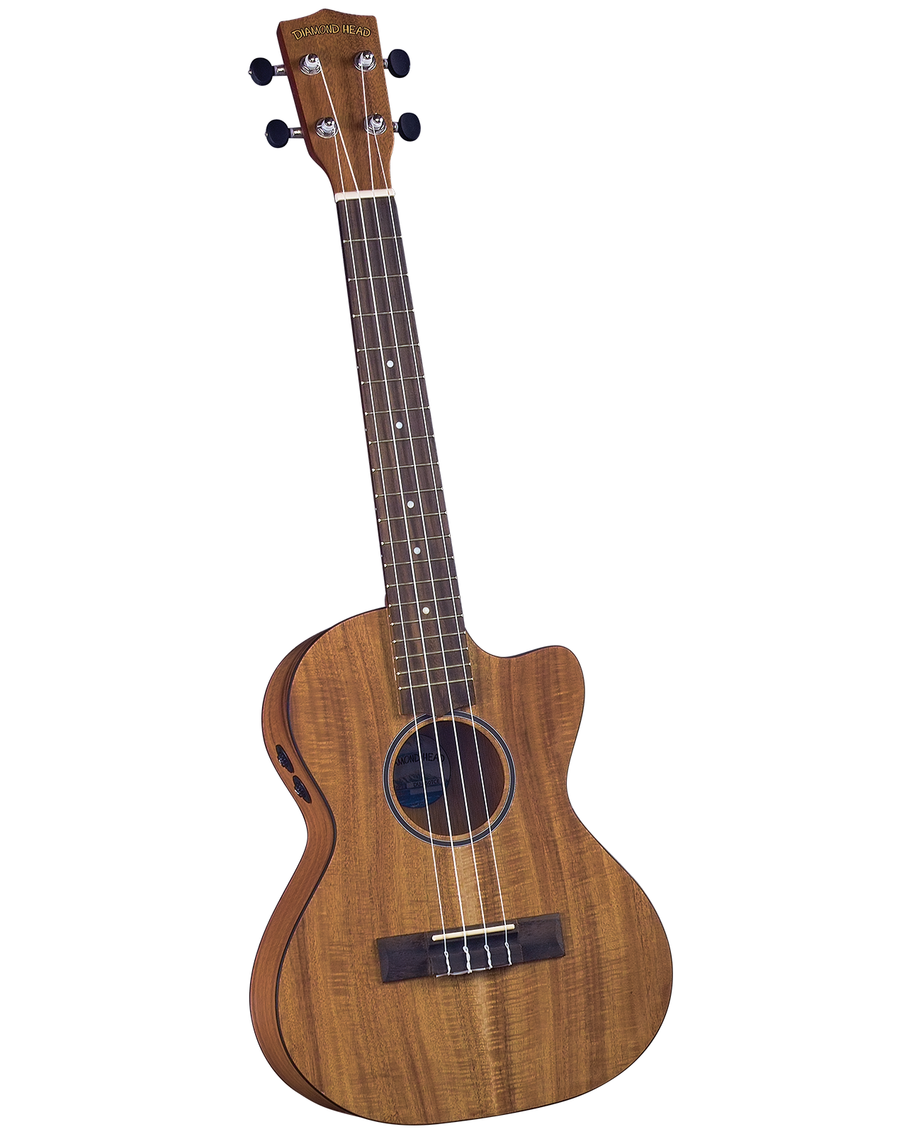 Diamond Head Diamond Head DU-350TCE Flamed Acacia Acoustic-Electric Cutaway Tenor Ukulele Outfit