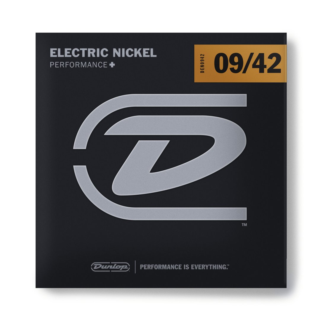 Dunlop Dunlop DEN0942 Performance+ Nickel Wound Electric Guitar Strings. 9-42