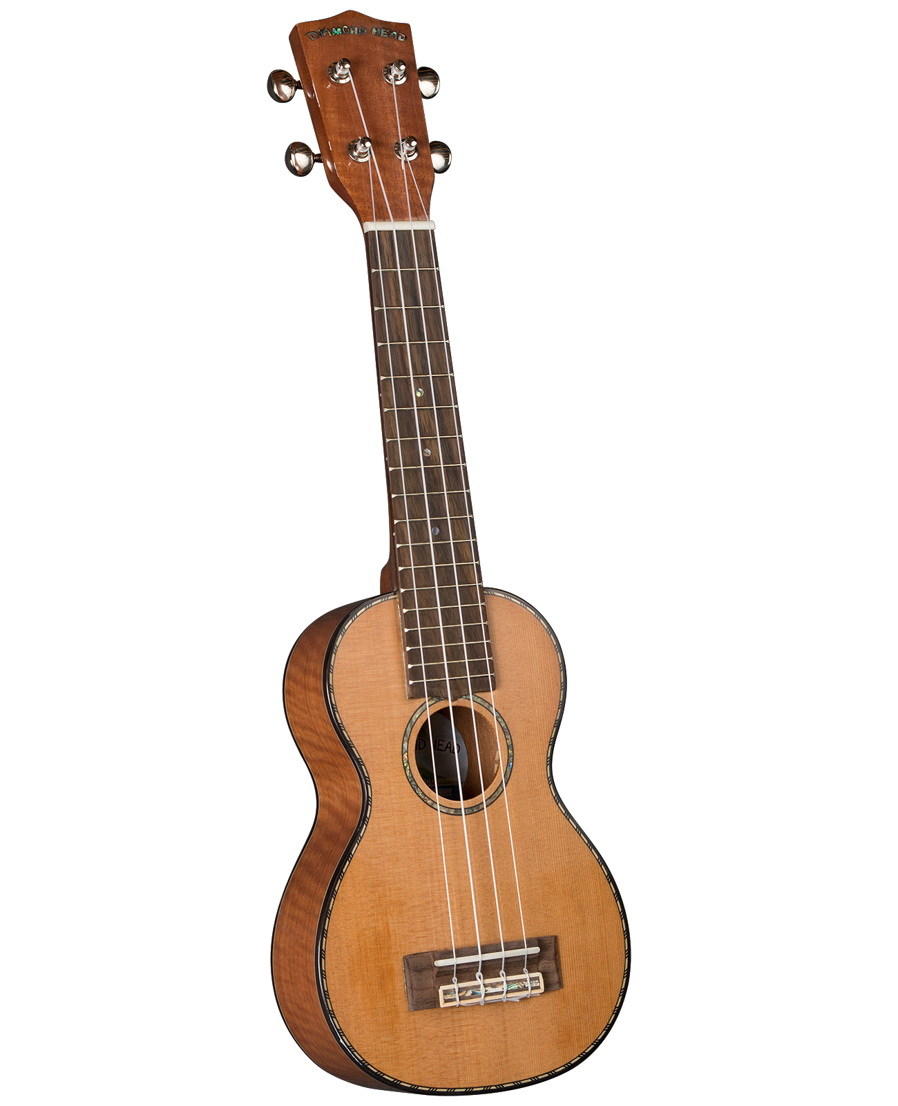 Diamond Head Diamond Head DU-400 Solid Cedar & Flamed Mahogany Soprano Ukulele Outfit