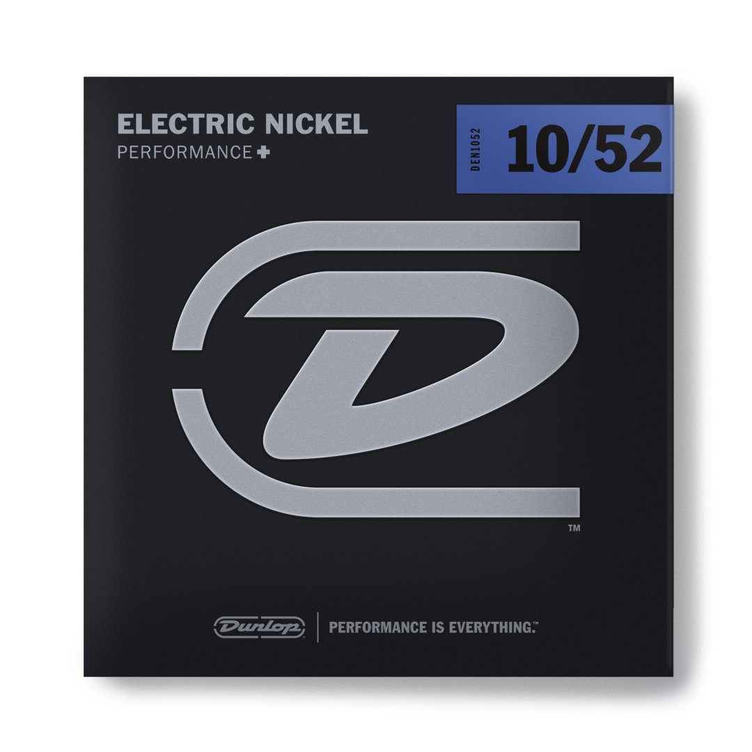 Dunlop Dunlop DEN1052 Performance+ Nickel Wound Electric Guitar Strings. 10-5
