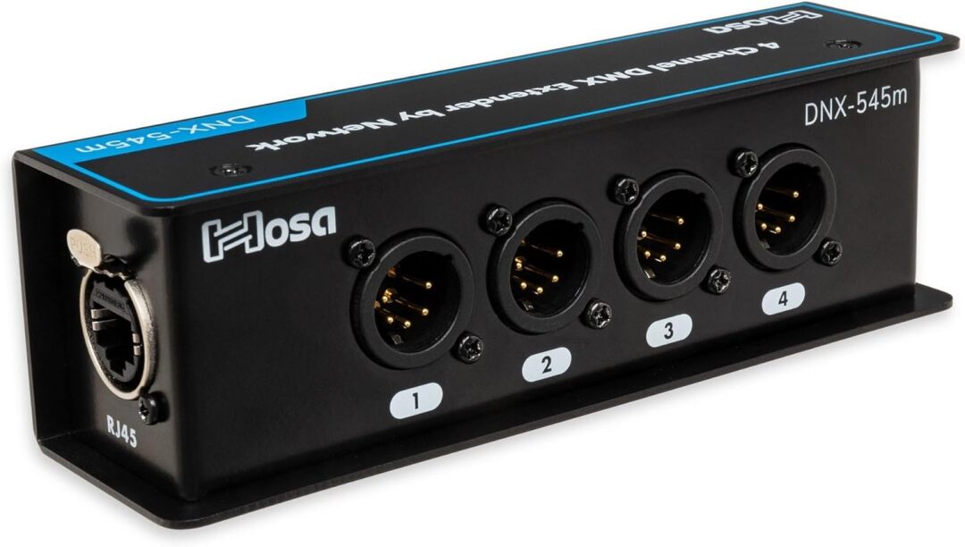 Hosa Hosa DNX-545M DMX Extender - 5-pin XLR Male to Ethernet/RJ45/Cat 5e, C