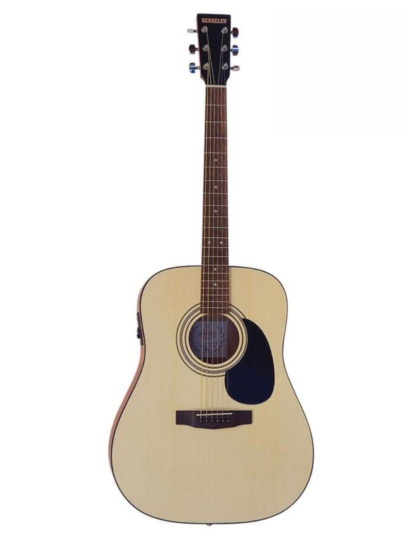 Berkeley Berkeley Dreadnaught Acoustic/Electric Guitar Open Pore