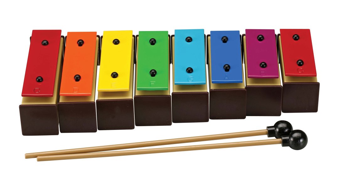 Trinity Suzuki TB-3 8 Note Colored Tone Bell Sett with Case and Mallets