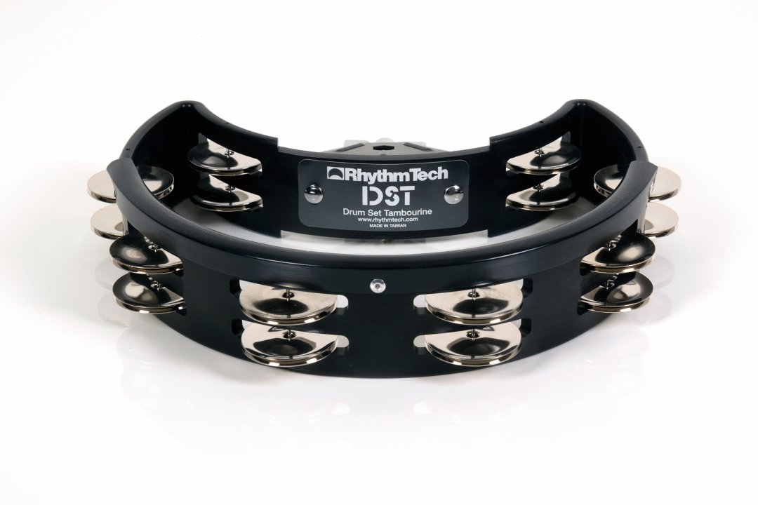 Rhythm Tech Rhythm Tech DST10 Drum Set Tambourine And Mount. Black with Double Row