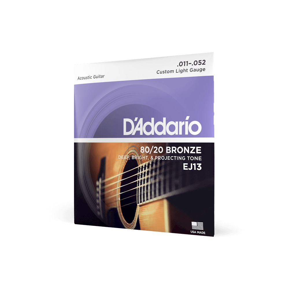 D'Addario EJ13 Custom Light Acoustic Guitar Strings