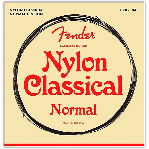 FENDER Fender 100 Clear/Silver Nylon Classical Guitar Strings - Tie End