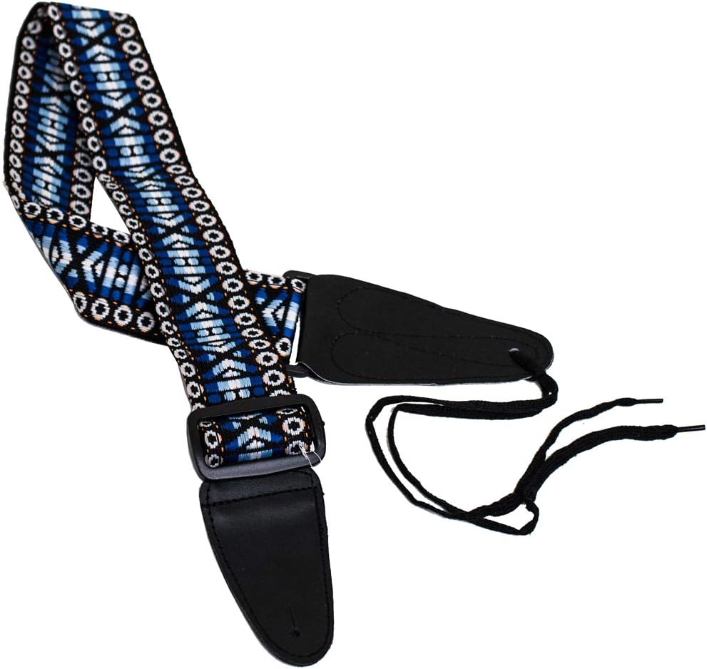 Performance Plus Performance Plus GS3-BL Guitar Strap, Woven Tapestry Hootenanny Patter