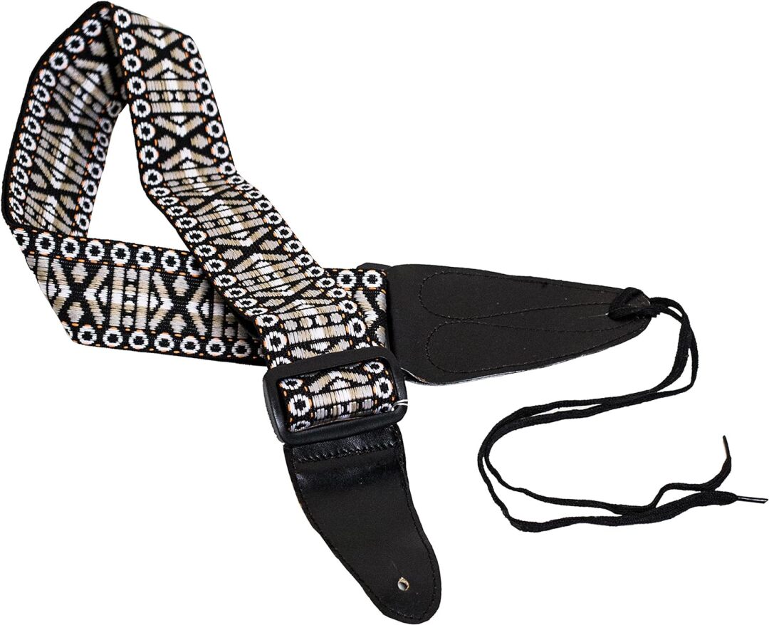 Performance Plus Performance Plus GS3-GT Guitar Strap, Woven Tapestry Hootenanny Patter