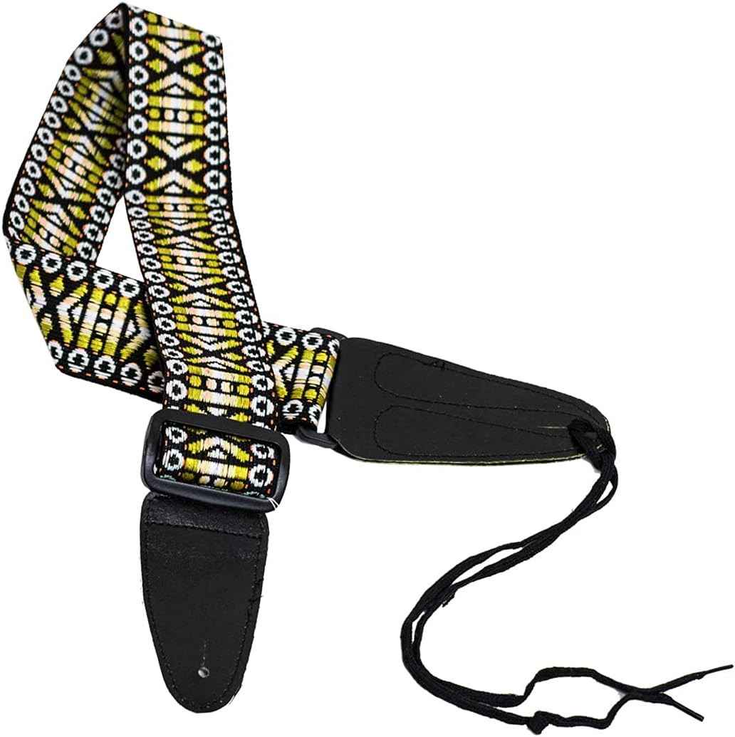 Performance Plus Performance Plus Guitar Strap, GS3-YP Woven Tapestry Hootenanny Flamin