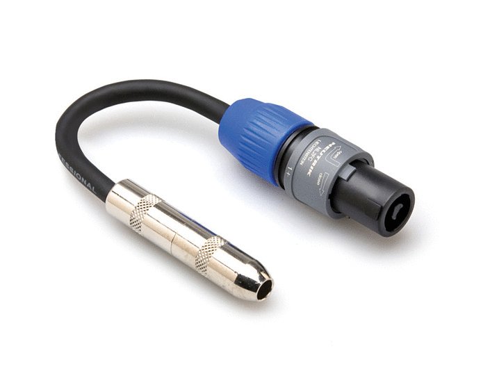 Hosa Hosa GSK-116 Speaker Adapter 1/4" TS to SpeakOn. 16 AWG X 2 OFC
