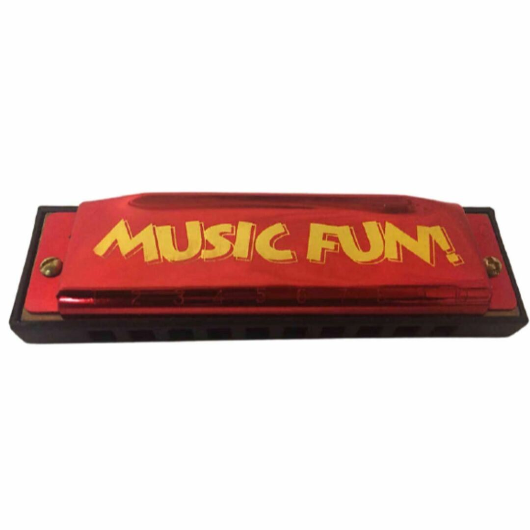 Hohner Hohner Hohner Music Fun Harmonica in the Key of C in Bright Red Color
