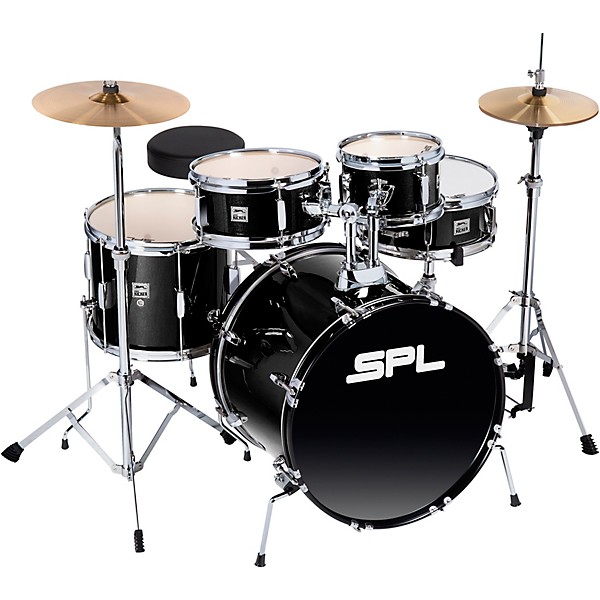 Sound Percussion Labs Sound Percussion Labs Junior Kicker 5-Piece Drum Set Black