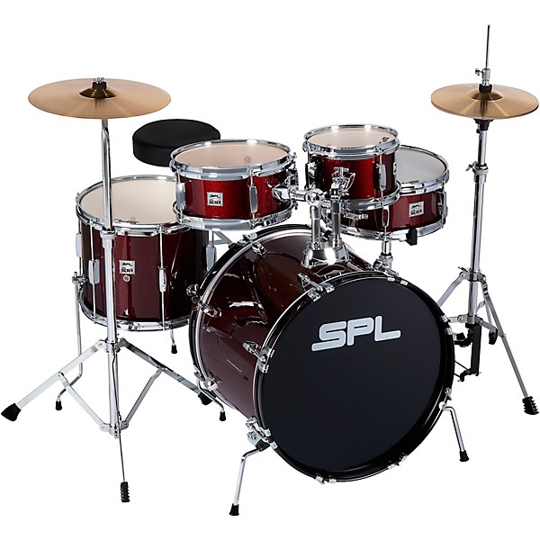 Sound Percussion Labs Sound Percussion Labs Junior Kicker 5-Piece Drum Set Wine Red