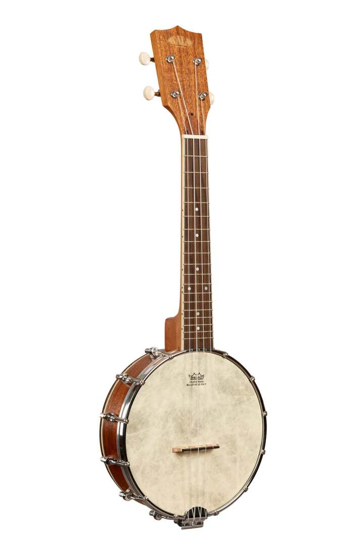 Kala KA-BNJ-MHG-C Natural Mahogany Banjo Concert Ukulele with Bag