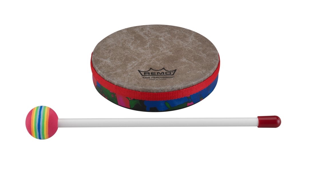 Remo Remo KD-0106-01 Kids Percussion Frame Drum. Fabric Rain Forest 6"