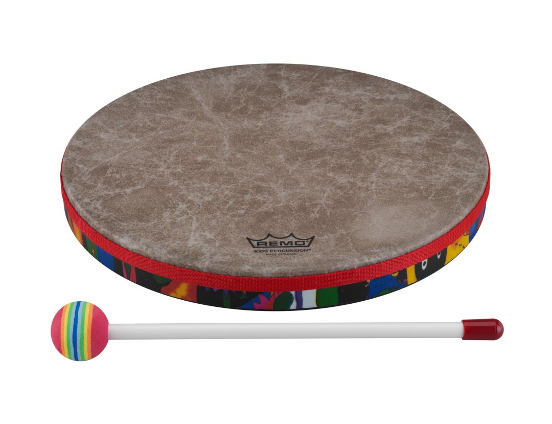 Remo Remo KD-0112-01 Kids Percussion Frame Drum. Rain Forest 12"