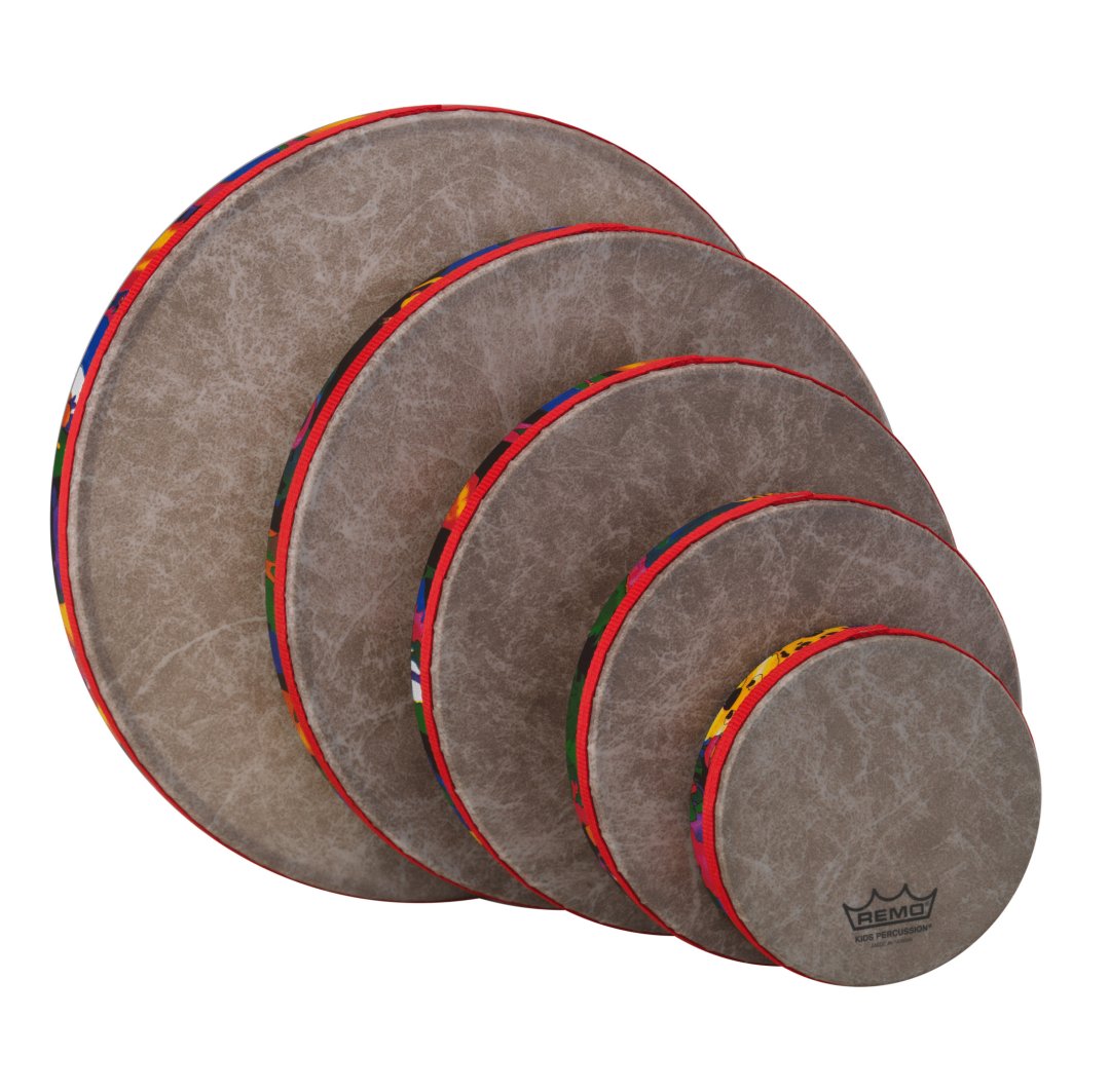 Remo Remo KD-0500-01 Kids Percussion Frame Drum. Fabric Rain Forest Pack