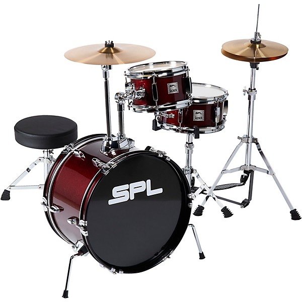 Sound Percussion Labs Sound Percussion Labs Lil' Kicker 3-Piece Junior Drum Set Wine Red