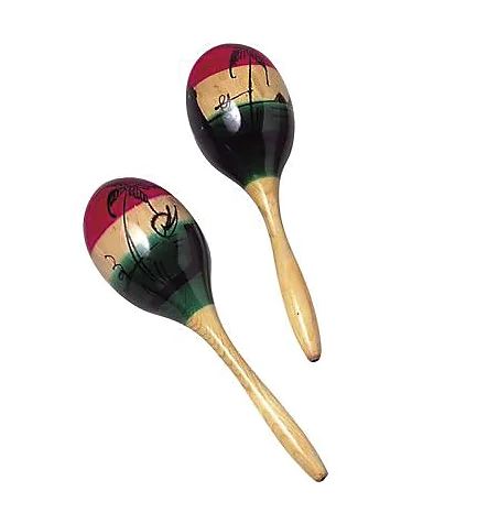 Generic Large Tri Colored Maracas