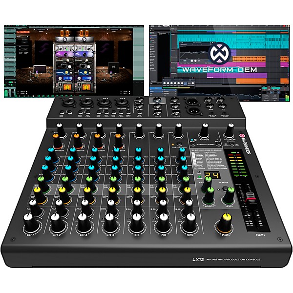 Harbinger Harbinger LX12 12-Channel Analog Mixer With Bluetooth, FX and USB Audi